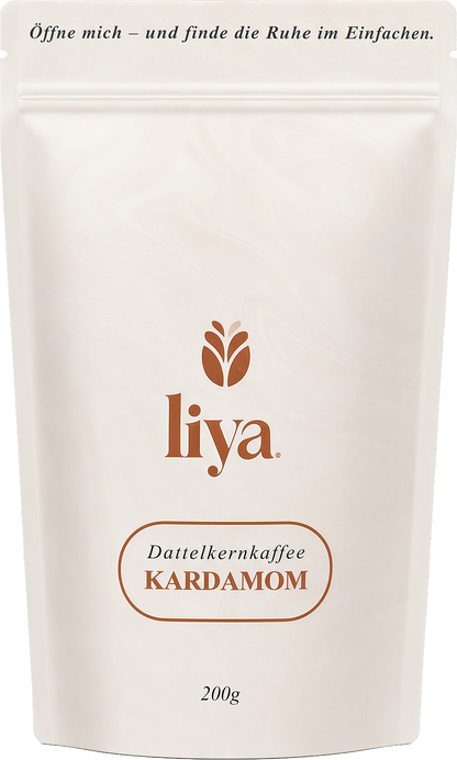 Liya Kardamom Dattelkernkaffee freigestellt
