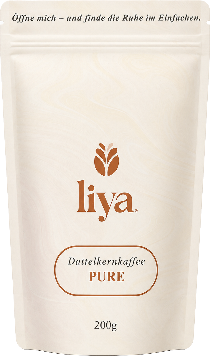Liya Pure Dattelkernkaffee freigestellt
